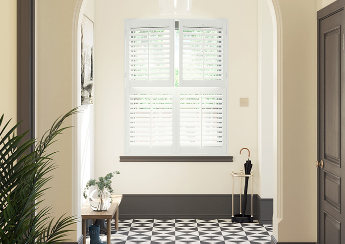 Kensington, Off White - Tier on Tier Twist&Fit Plantation Shutter - Image 3